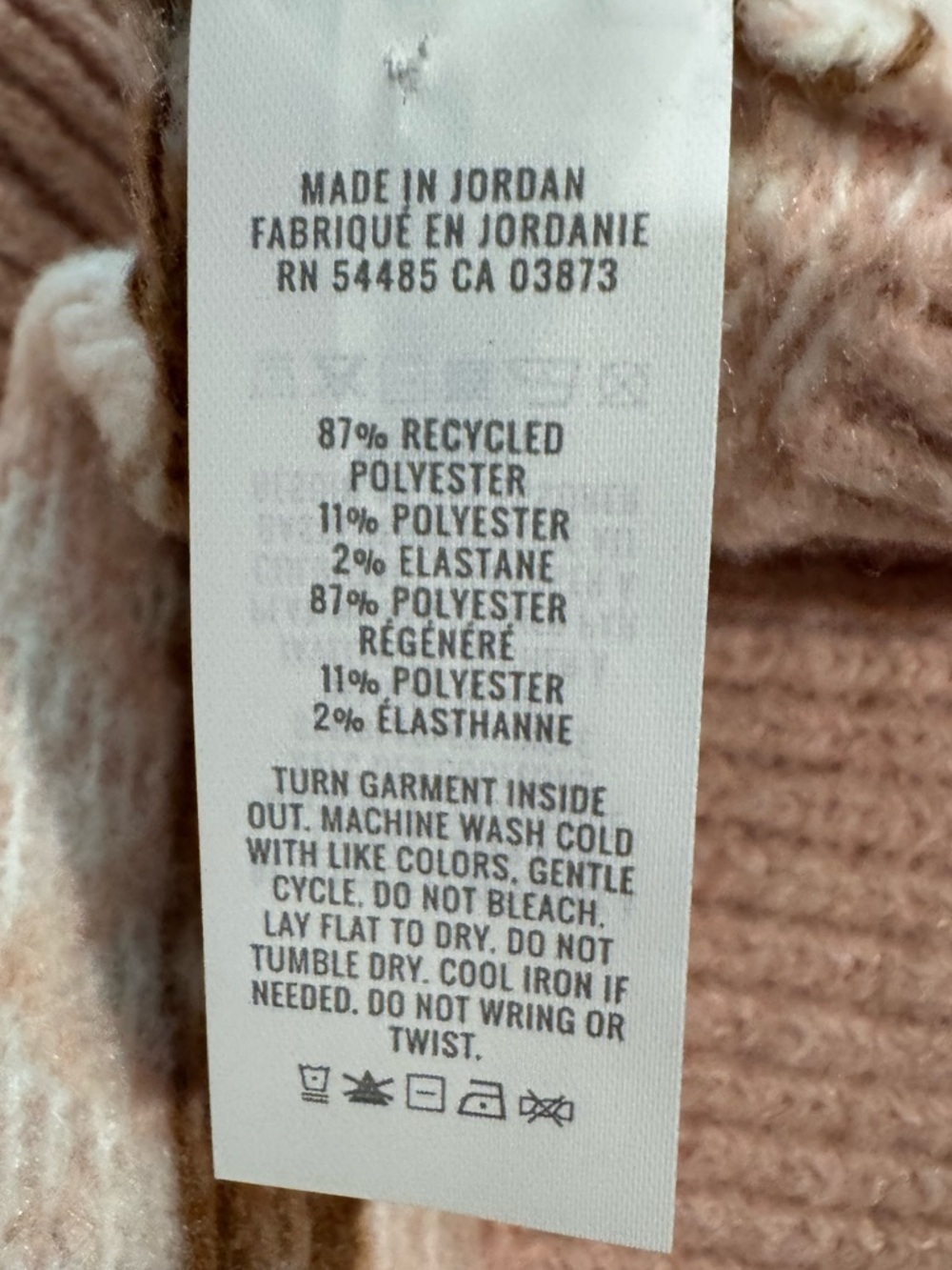 aerie Pink Fair Isle Button Cardigan - Picture 5 of 5